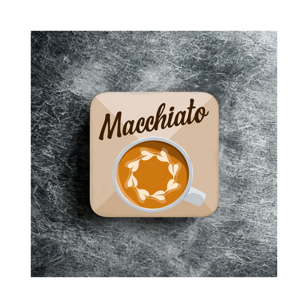Barista Style Coffee Coasters – Latte Art Coaster Set for Coffee Fans