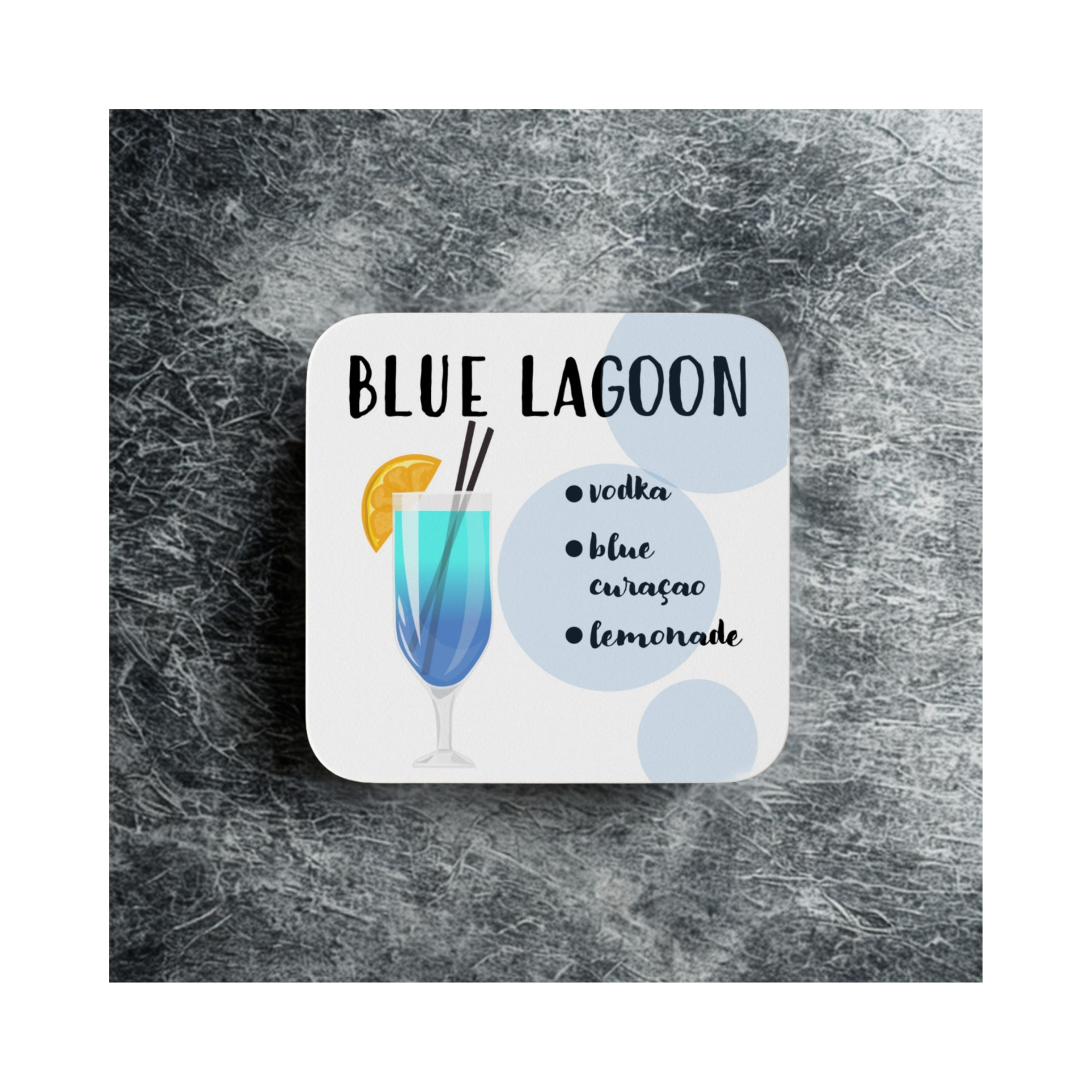 Cocktail Lovers Coaster Set (4) – Cocktail Drink Coasters Gift Set