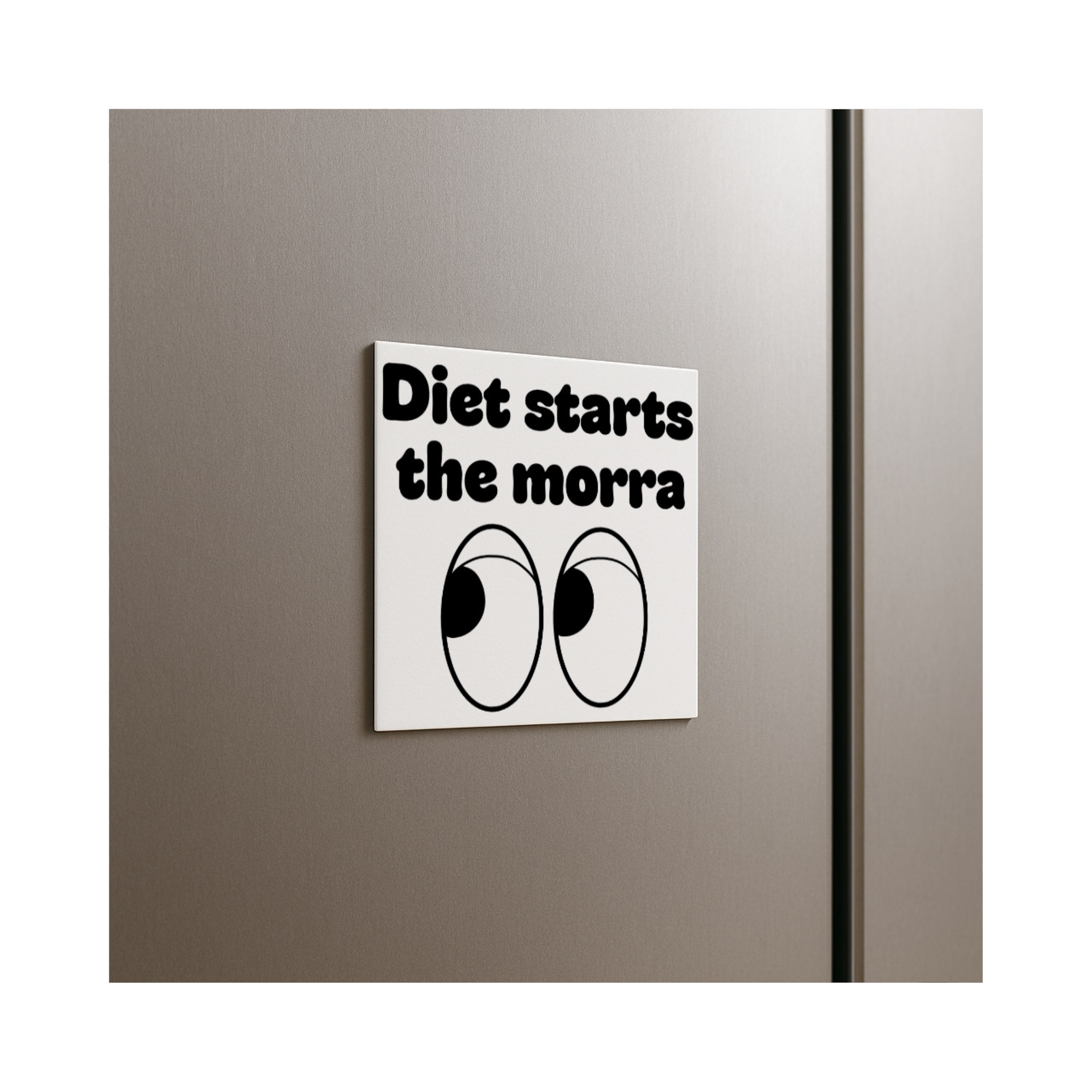 “Diet Starts the Morra” Funny Scottish Fridge Magnet – Humour Gift