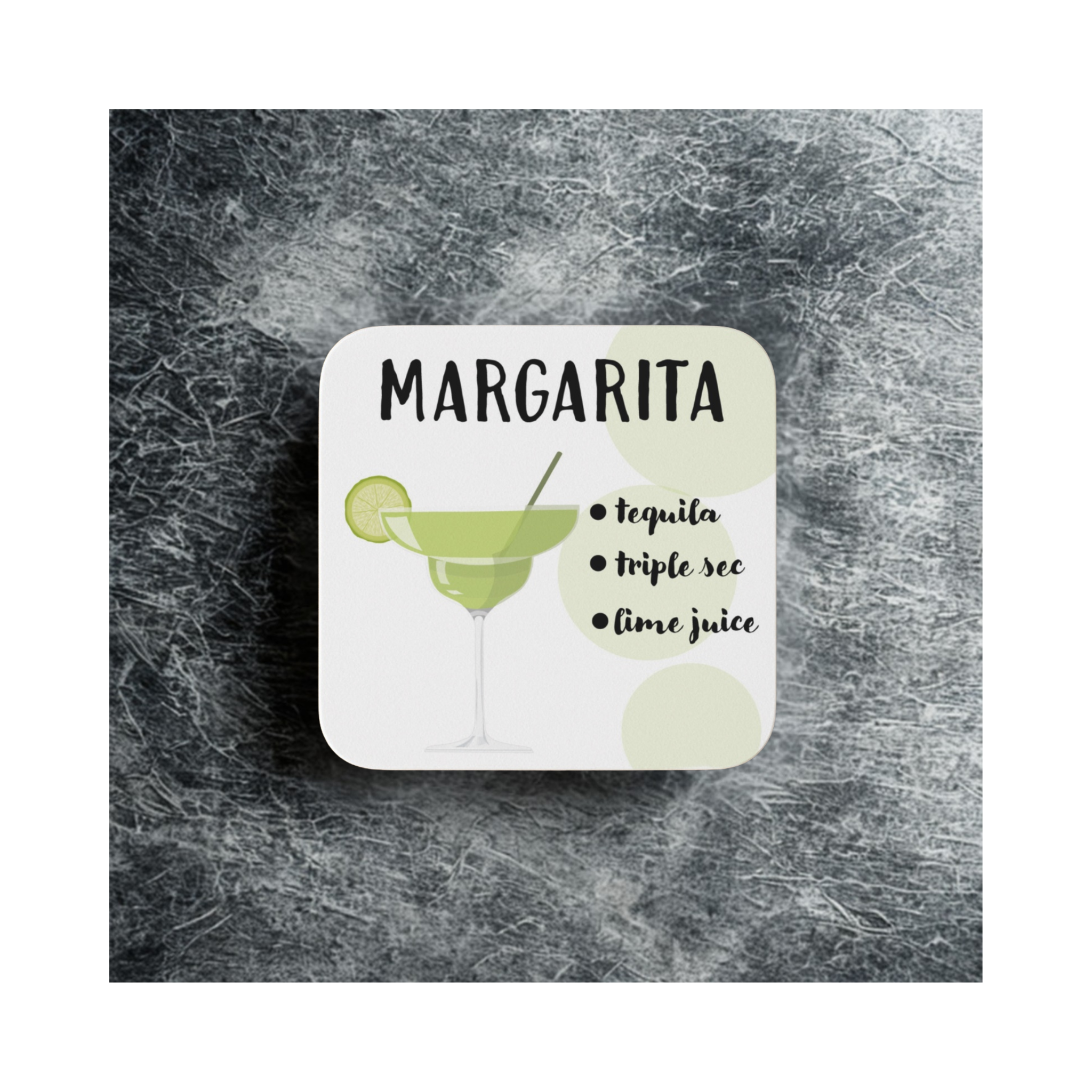 Cocktail Lovers Coaster Set (4) – Cocktail Drink Coasters Gift Set