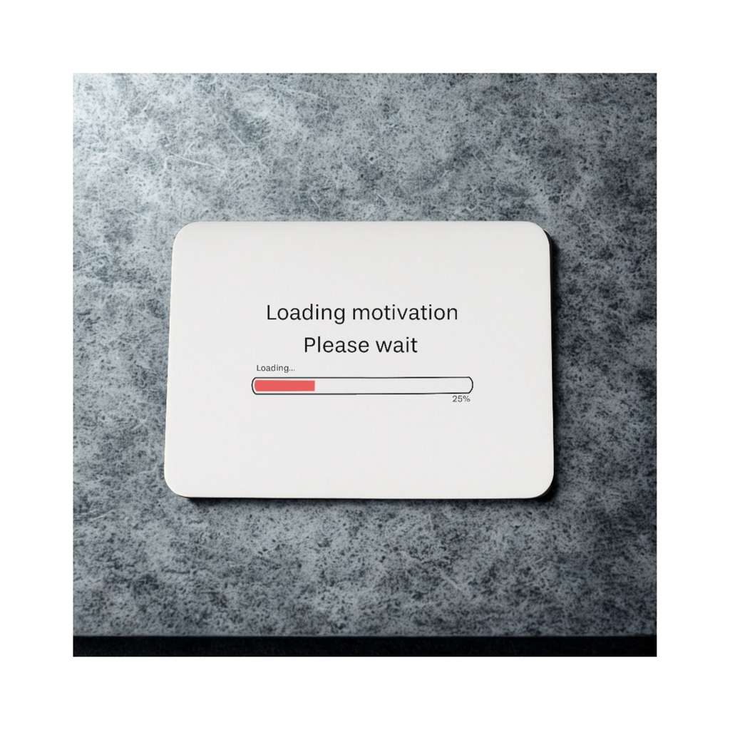 Loading Motivation Mouse Mat 20cm x 28cm x 5mm for Office Use